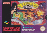 Battletoads in Battlemaniacs box art (NA)