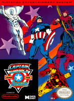 Captain America and The Avengers box art (NA)