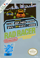 Rad Racer box art (NA)