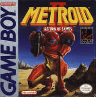 Metroid II: Return of Samus box art (NA)